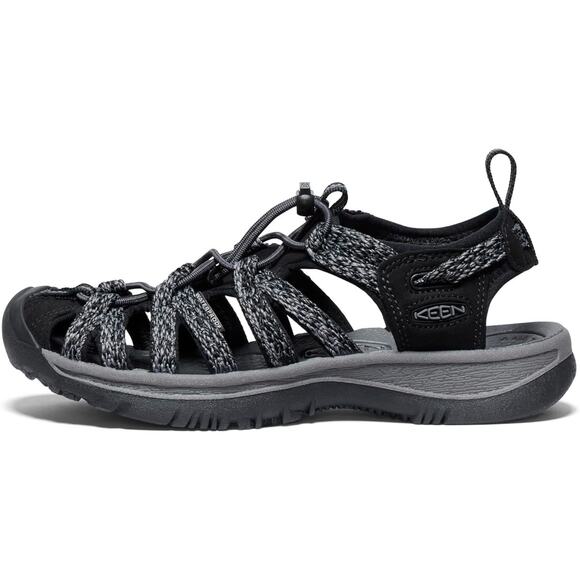 NWT KEEN Women's Whisper Closed Toe Sport Sandals, Black/Steel Grey-Size8 - Picture 3 of 7